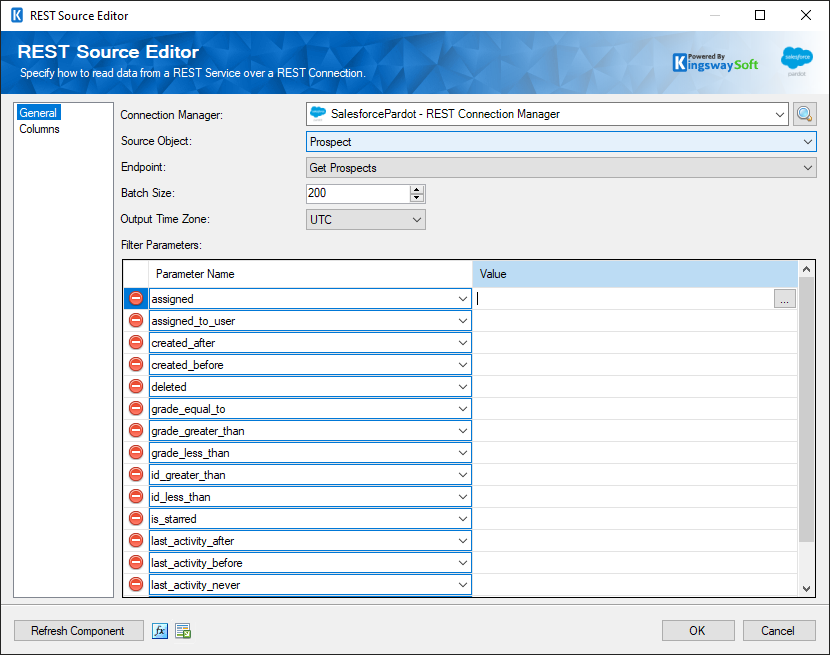 SSIS Salesforce Pardot REST Source